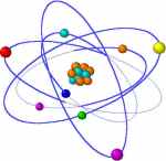 Diagram of an atom (not to scale)