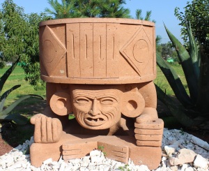 Huehueteotl, the ancient Aztec god of fire and blood